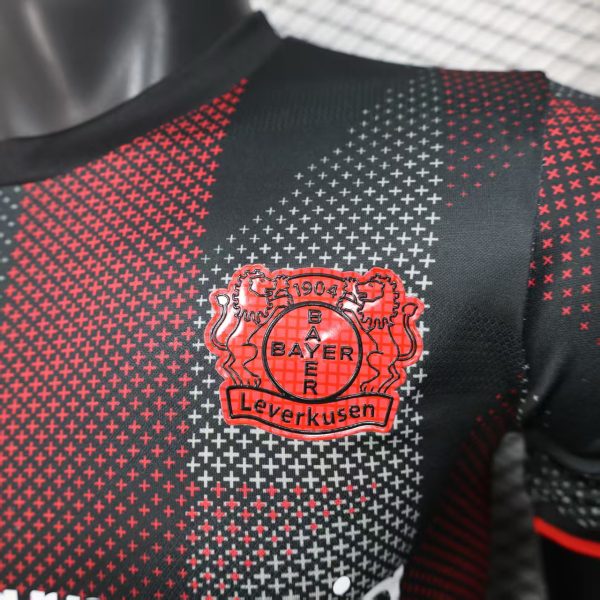 Casa Jugadores Camiseta Leverkusen 2025 2026 Negro Rojo
